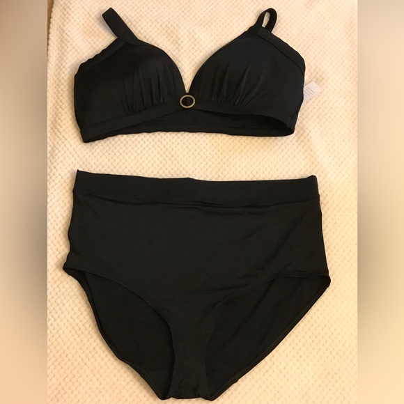 LANE BRYANT CACIQUE Triangle BRA & BOTTOM - 24/28 NEW - Picture 5 of 11